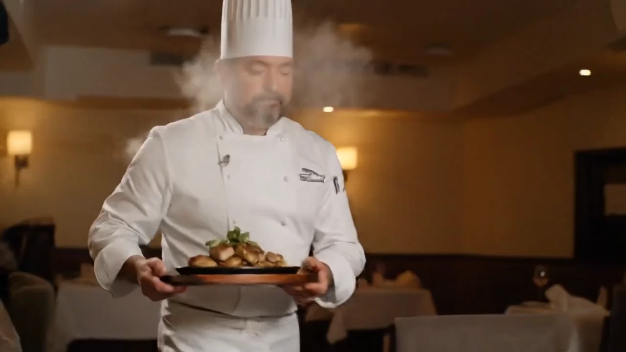 Chef introduces dishes