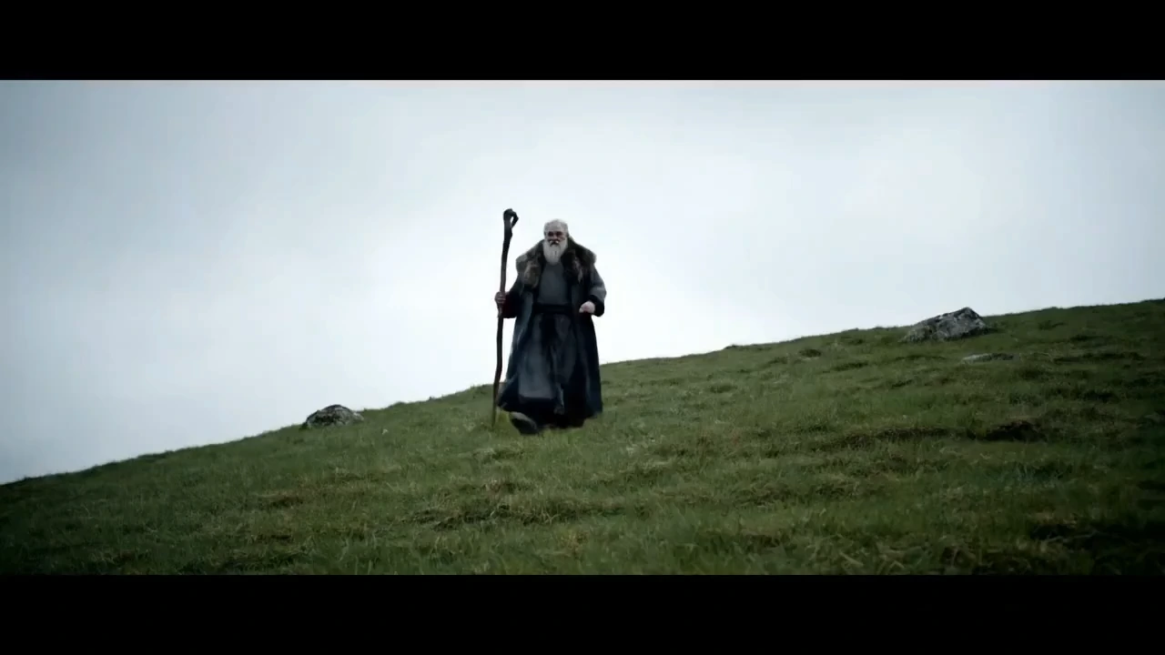 Mage walking up a hill