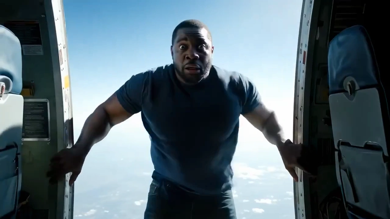 Jumping out no plane