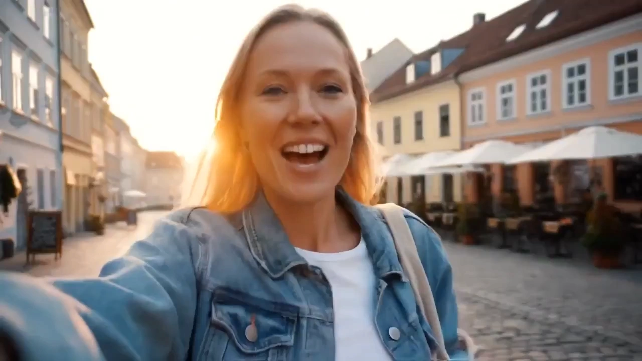 Vlog style shot