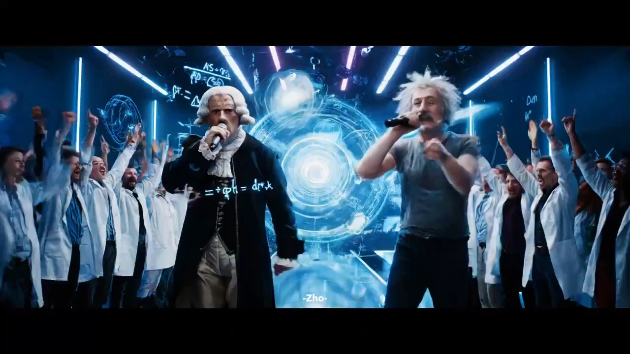 Rap battle between Isaac Newton and Albert Einstein