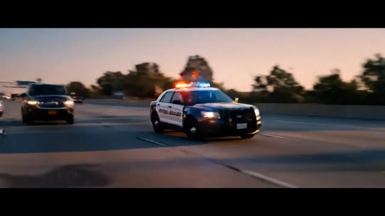A high-speed freeway pursuit