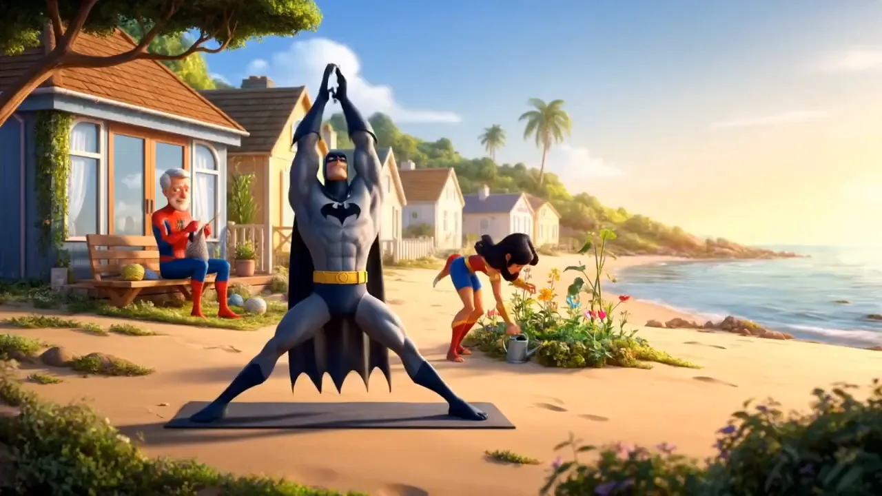 What do superheroes do after saving the world