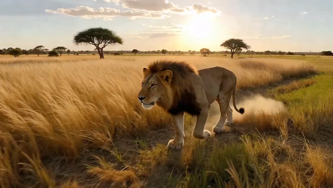 Majestic lion