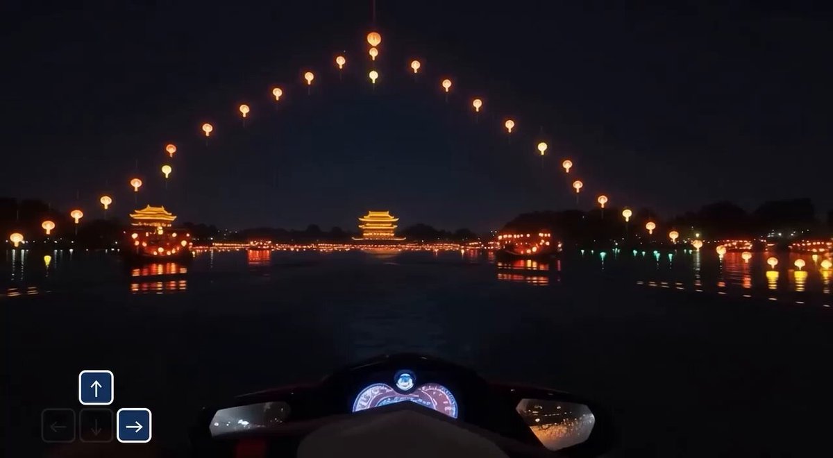 Jetski during the festival of lights
