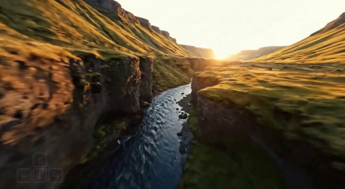 Generates minutes of consistent worlds in real-time at 720p