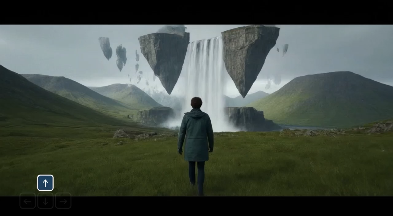 Mountains floating Cliffs inverted