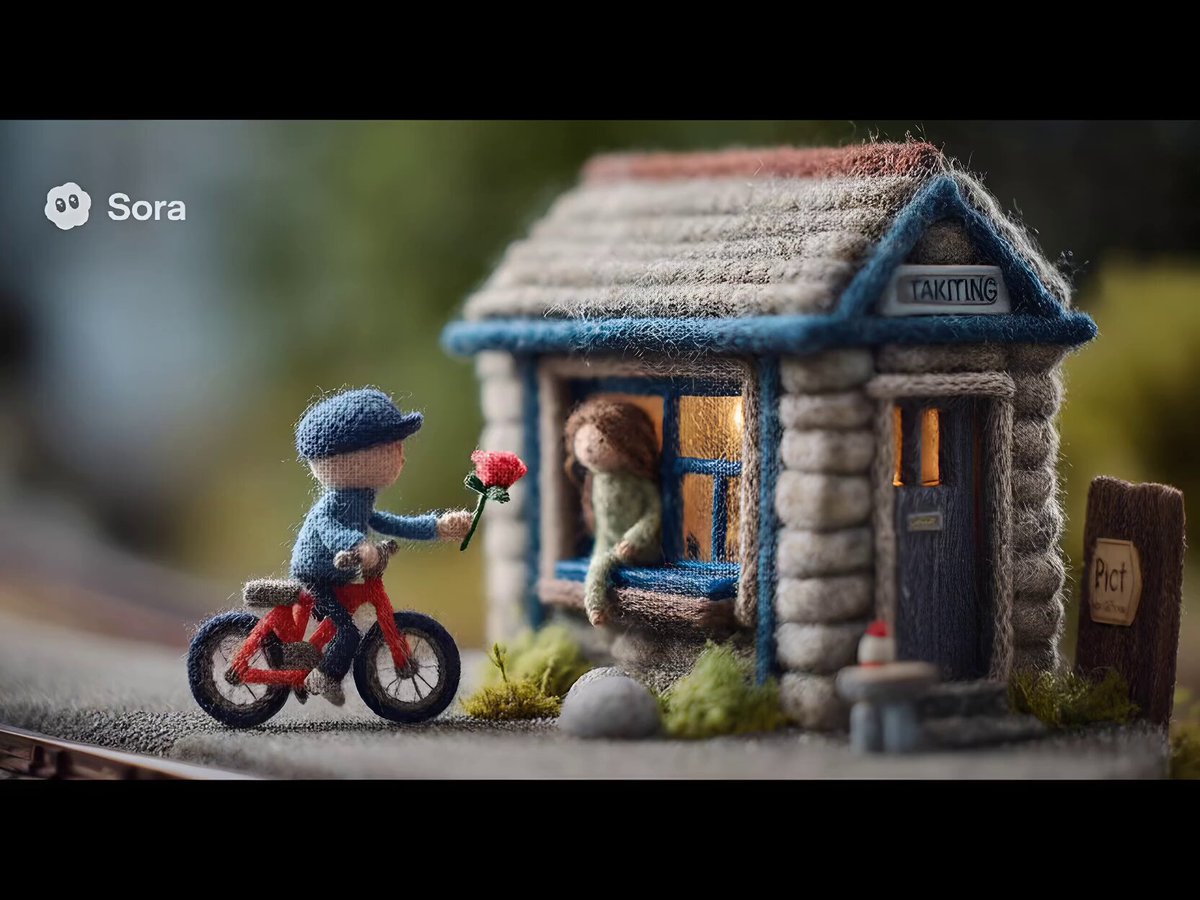 Wool sculpture miniature style